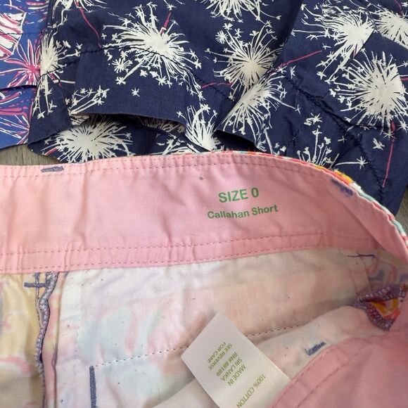 Lilly Pulitzer Fireworks Print Callahan Shorts, size 0 Lot Of 3 Rare - Picture 5 of 7